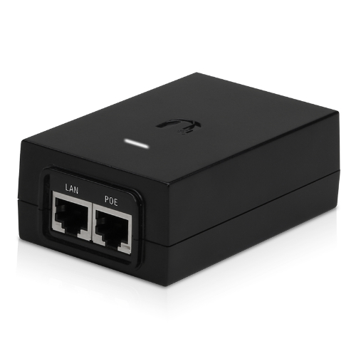 Ubiquiti POE Injector, 24VDC 1A , 24W Features earth grounding/ESD Gigabit Lan