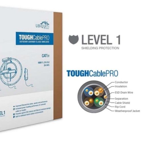 Ubiquiti Tough Cable pro lvl 1 305m CAT5e up to 1000Mbps support