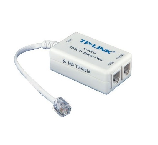 TP-Link DSL008 VDSL/ADSL2+ Telephone Line & Internet Splitter Filter Passthrough Jack Micro ~TD-S201A